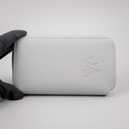 Saffiano Zip Case – Skladné kožené pouzdro na hodinky se zipem