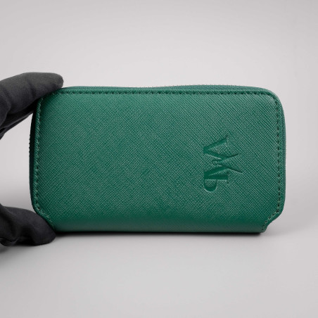 Saffiano Zip Case – Skladné kožené pouzdro na hodinky se zipem