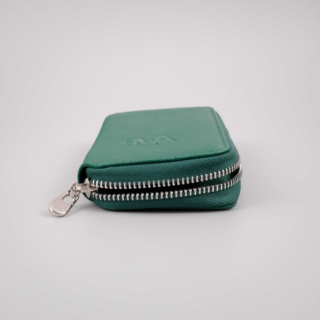 Saffiano Zip Case – Skladné kožené pouzdro na hodinky se zipem