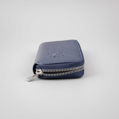 Saffiano Zip Case – Skladné kožené pouzdro na hodinky se zipem
