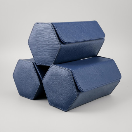 Hexaroll – Designové pouzdro z pravé kůže se sloty pro až 3 hodinky.