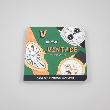Illustrated ABC of vintage watches. Unique gift for fans of horological history.