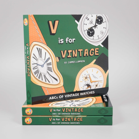 Illustrated ABC of vintage watches. Unique gift for fans of horological history.