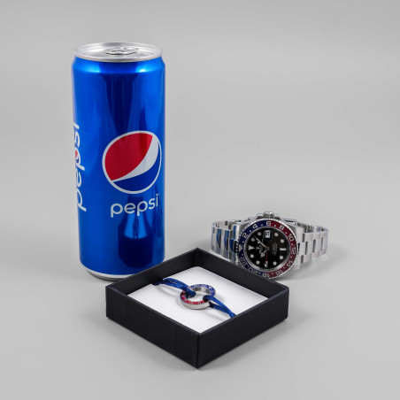 Náramek Rolex GMT Pepsi – textilní s nastavitelnou velikostí