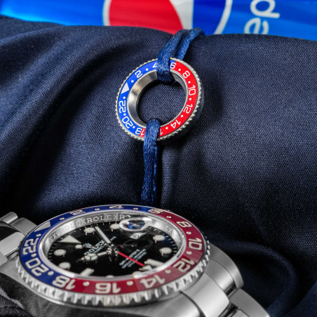 Náramek Rolex GMT Pepsi – textilní s nastavitelnou velikostí