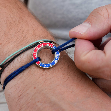 Náramek Rolex GMT Pepsi – textilní s nastavitelnou velikostí
