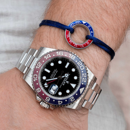 Náramek Rolex GMT Pepsi – textilní s nastavitelnou velikostí